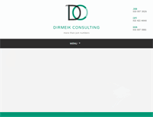Tablet Screenshot of dirmeik.co.za